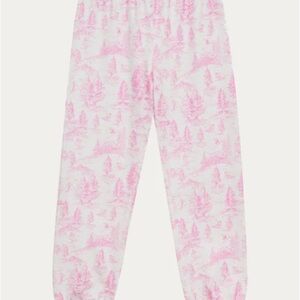 Beach Riot pink and white joggers